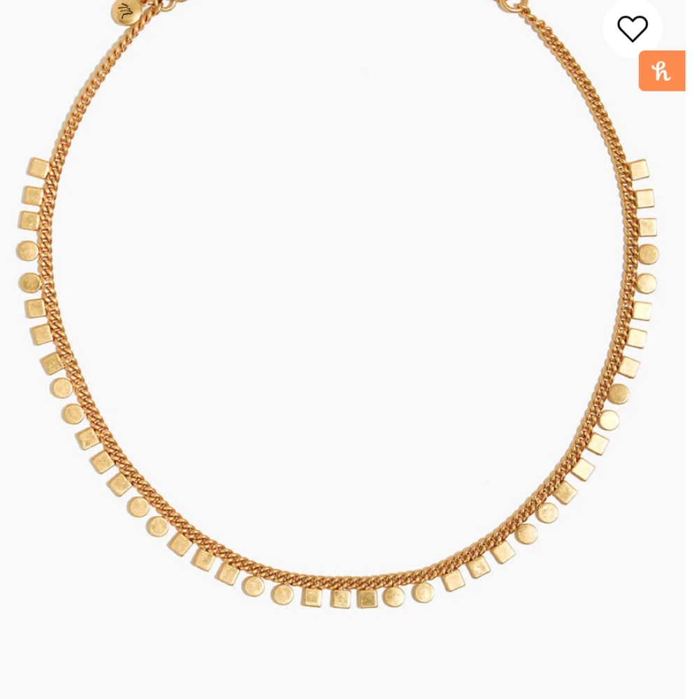 Madewell Mini Geochain Choker Necklace